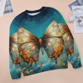 thumbnail image 6 of Watercolor Butterfly Mom Sweatshirt For Women Long Sleeve Pullover, 6 of 7