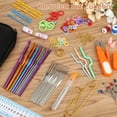 thumbnail image 2 of 100-Piece Crochet Hook Set, Crochet Hook Set With Case, Crochet Set Crochet Set for Beginners, Stitch Markers, Crochet Accessories, Knitting Set for DIY Crocheting., 2 of 6