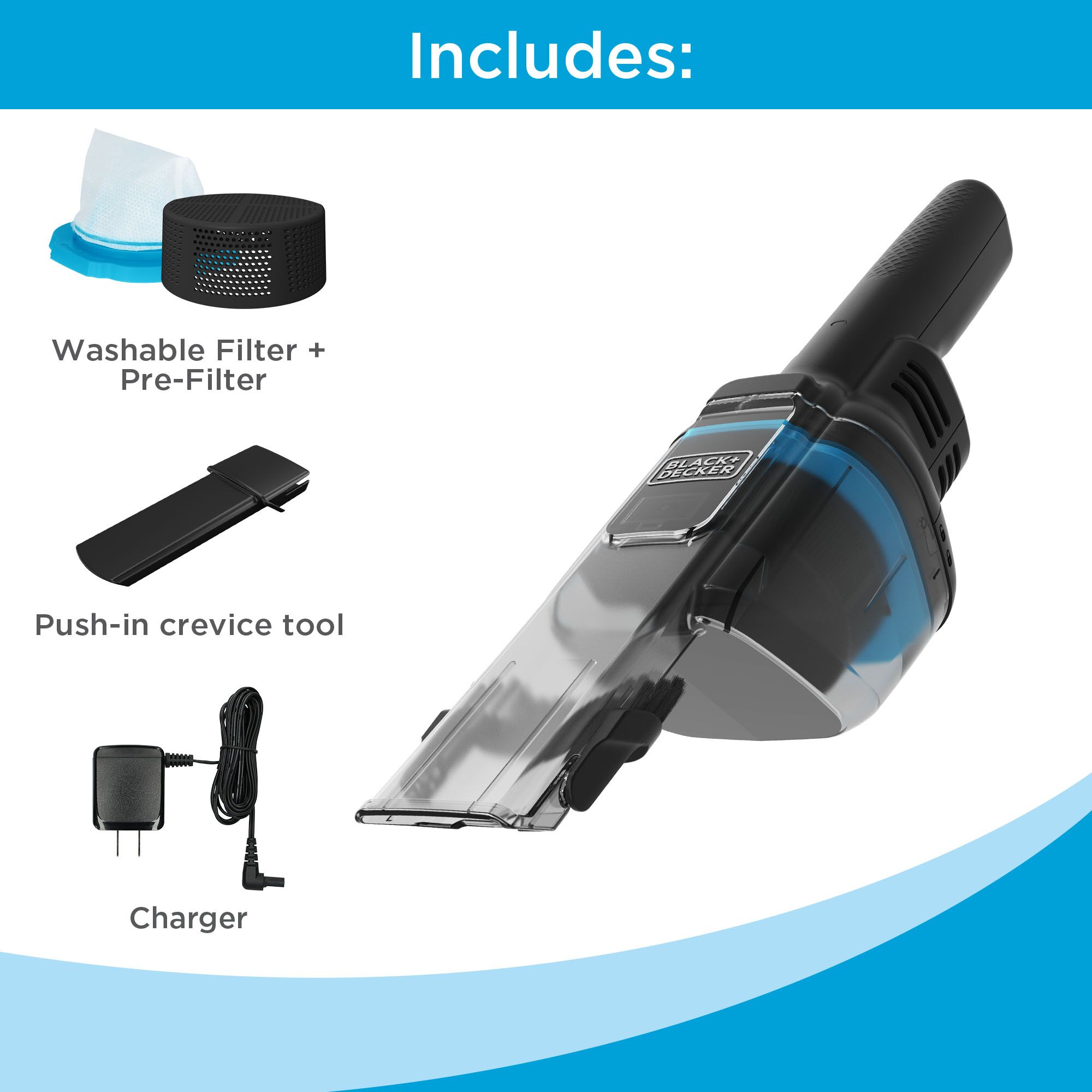 BLACK+DECKER Dustbuster Blast Cordless Handheld Vacuum, (HNVD220J00)