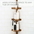 Bath Bliss 4Shelf Tier Tension Corner Shower Plastic Organizer Caddy