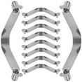 thumbnail image 4 of LEORX 10Pcs Round Bead Spring Snap Clip Fishing Gear Accessories Silver 1.9x0.3x0.3in, 4 of 8
