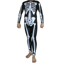 Skeleton Suit Adult Costume-Adult 2XL