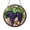 Stained Glass 5.9 Inch, variant on Vintage Vineyard Style Grape Window Hanging – Stained Glass Art