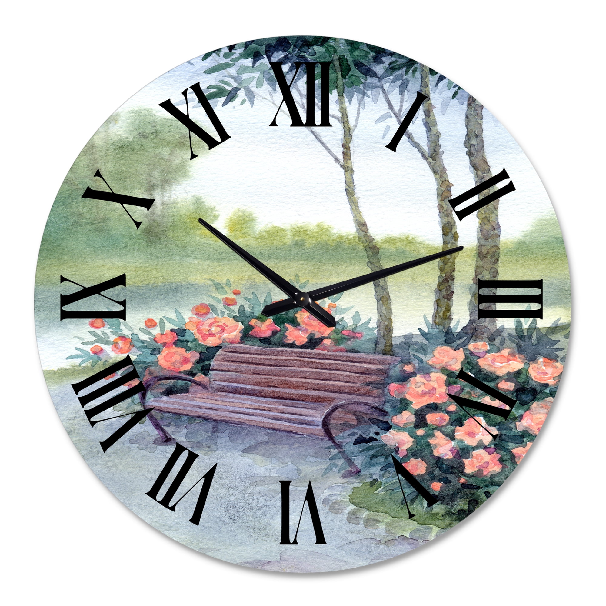 Designart 1 in Quartz Traditional Wall Clock