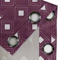 thumbnail image 4 of Ambesonne Grommet Curtain, , 50"x72", Dark Magenta and Camel, 4 of 5