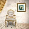 thumbnail image 3 of Riley, Bella 26x26 Gold Ornate Wood Framed with Double Matting Museum Art Print Titled - Teal Mist with Gold II, 3 of 4