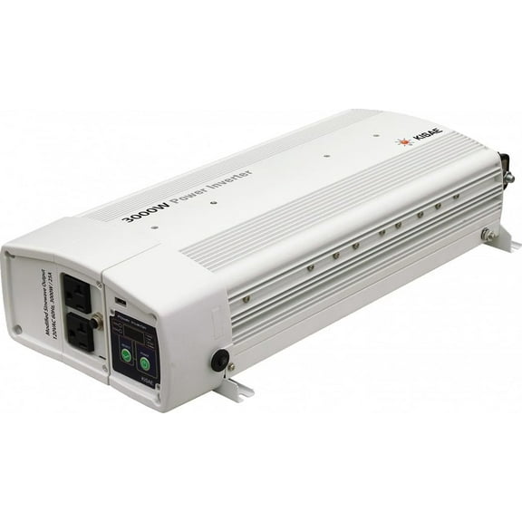 KISAE SWXFR1230 Power Inverter | 3,000 W Pure Sine Wave w/ Auto Transfer Switch | Silent Mode | USB & GFCI | RV, Marine & Off‑Grid