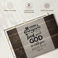 thumbnail image 6 of Elephant Stock God With You Wall Art - Horizontal Canvas Wall Art - Living Room Wall Decor - Inspirational And Typography Canvas - Brown And Gray Decor - 30" x 20", 6 of 8