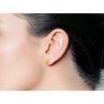 thumbnail image 3 of SuperJeweler 2 Carat Oval Shape Citrine Stud Earrings In Sterling Silver For Women, 3 of 5