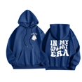 thumbnail image 1 of WEAIXIMIUNG Sweat à Capuche Zippé pour Femmes, Manches Longues, Imprimé Graphique, avec Cordon de Serrage, 1 of 6