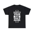 thumbnail image 2 of Stop Reading Your TEXAS While Driving Funny Unisex Heavy Cotton Tee, 2 of 5
