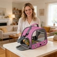 thumbnail image 5 of Portable Bird Travel Backpack Small Pets Ventilated Polyester Metal Outdoor Adventure Cage Foldable Storage Leak Proof Base Visible Mesh, 5 of 5