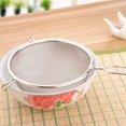 thumbnail image 1 of Stainless Steel Kitchen Fine Strainer Tea Mesh Juice Egg Filter with Long Handle and Hooks, 1 of 6
