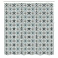 thumbnail image 3 of Ambesonne Geometric Shower Curtain, Floral Leaf Petals, 69"Wx70"L, Pale Grey Blue, 3 of 5