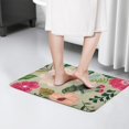 thumbnail image 4 of Vibrant Pioneer Flower Pattern Flannel Non Slip Door Rugs,Washable Door Mats Indoor,Decorative Door Mats,Dirt-Resistant and Absorbent Doormat for Entrance,Bedroom,Kitchen,Bathroom,31.5x17in(80x43cm), 4 of 4
