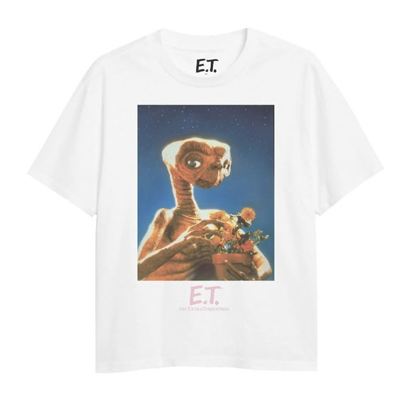 E.T. the Extra-Terrestrial T-Shirt de Filles avec des Fleurs
