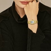 CHEETAH Watches for Women with Small Vintage Bracelet, Rectangular Case Roman Dial