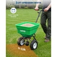 thumbnail image 4 of GIMMYFIVE Heavy Duty Tow-Behind Broadcast Spreader with Rain Cover, 12 ft Spreading Width, 130/100/80 Lbs, 4 of 7