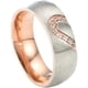 thumbnail image 1 of Anillos para mujer, regalos para mujer, moda, medio melocotón, forma de corazón, pareja, moda, regalo de San Valentín, anillos de joyería de acero inoxidable, talla 5-13, el anillo, 1 of 3