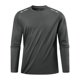 thumbnail image 2 of Ceisia Men's Ice Silk Sports T-shirt | Slim Long-Sleeve Crewneck Reflective-Accent Fitness Top Gift, 2 of 7