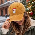 thumbnail image 5 of Voska Christmas Hats Christmas Baseball Cap Funny Santa Adjustable Embroidery Cotton Hat for Men Women Ginger One Size, 5 of 5