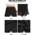 thumbnail image 6 of Black Chiffon Maxi Skirt High Elastic Waist A-Line Flowy Skirt, 6 of 6