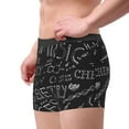 thumbnail image 4 of Balery Black Scientific Men's Boxer Briefs, Soft and Breathable Cotton Underwear with nylon Waistband-Medium, 4 of 9