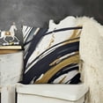 thumbnail image 2 of YINGXI Black Gold Throw Pillow Covers Abstract Ink Line Modern Decorative Couch Cushion Covers Minimalist Square Pillow Covers Home Decor for Sofa Bed Living Room 24x24in, 2 of 5