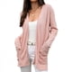 thumbnail image 1 of Suéter de Punto con Capucha y Mangas Largas Abiertas para Mujer 2025, Prenda Exterior Tipo Cárdigan Rosa M, 1 of 10