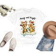 thumbnail image 3 of Merry and Bright Christmas T-Shirt – Cute Holiday Graphic Tee for Women, Men, Kids, Toddler & Baby – Family Matching Shirt, 3 of 7