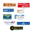 thumbnail image 4 of 30 PCS Airline Suitcase Stickers Retro Waterproof Skateboards Airline Boarding Pass Ticket Stickers, 4 of 5