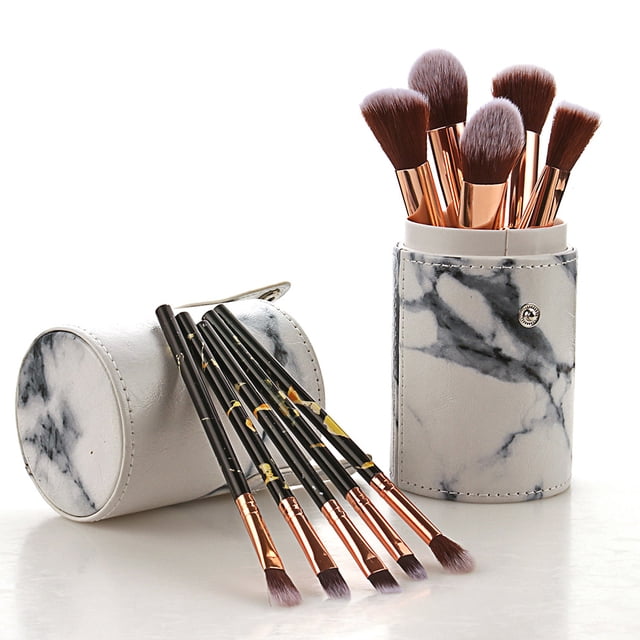 OULII 10Pcs Makeup Brush Kit Assorted Colors Durable Bristles Perfect for Makeup Application and Cleaning