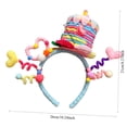 thumbnail image 3 of Birthday Cake Headband, Rainbow Star Party Headband, Adjustable Twisted Fabric Hair Accessory for Birthday Parties, Celebrations, Weddings and Themed Events, 3 of 5
