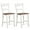 White, variant on Costway Wooden Bar Stool Set of 2 Bar Chairs with LVL Rubber Wood Frame, Backrest, Footrest White