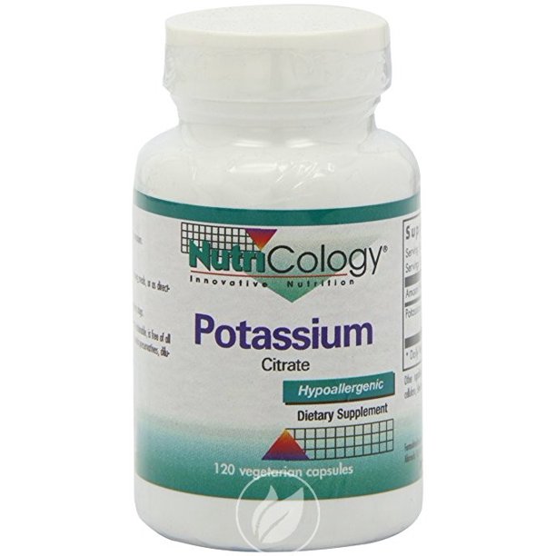 Potassium Citrate 120 Caps, Pack of 2