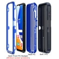 thumbnail image 6 of TASHHAR Samsung Galaxy A14 5G Case Military Grade Heavy Duty Protection 3 in 1 Shockproof Armor Rugged Durable for Galaxy A14 5G Phone - Dark Blue+Blue, 6 of 6