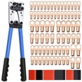 thumbnail image 1 of Herramienta para prensar cables Mdvora con 74 terminales de alambre de cobre y 100 tubos termorretráctiles, 1 of 6