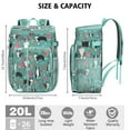 thumbnail image 3 of Travel Cooler Bag - Australian Shepherd Floral Camping Beer Cooler Backpack with Bottle Opener- Waterproof Insulated Picnic Backpacks - Cooler Bag for Beach, 3 of 6