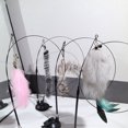 thumbnail image 3 of Cat Wand Suction Cup - Faux Feather Long Kitten Teaser Wand Pet Interactive Toy, 3 of 3