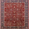 thumbnail image 1 of Ahgly Company Machine Washable Indoor Square Industrial Modern Cranberry Red Area Rugs, 5' Square, 1 of 7