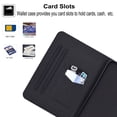 thumbnail image 5 of Allytech Wallet Case for iPad Mini 6th Generation 2021(8.3 Inch), Synthetic Leather Soft TPU Folding Anti-Slip Stand Auto Sleep Wake Drop Proof Card Slots Cover for iPad Mini 6 8.3" 2021, Galaxy Cat, 5 of 6
