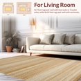 thumbnail image 2 of ODIKA 8' x 10' Machine Washable Non-Slip Area Rug, Contemporary Stripe High Traffic Rug, Beige, 250946, 2 of 7
