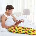 thumbnail image 5 of Naloa Colorful Ping Pong Pajama Pants Men, PJ Bottoms, Sleep & Lounge Pants-XX-Large, 5 of 6