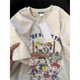 thumbnail image 3 of Camisetas de manga corta de Snoopy, camiseta estampada de algodón de Charlie Brown con dibujos animados Kawaii, camiseta informal holgada de verano para parejas, regalo, 3 of 5