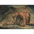 thumbnail image 3 of William Blake 14x11 Black Modern Framed Museum Art Print Titled - Nebuchadnezzar (1795), 3 of 5