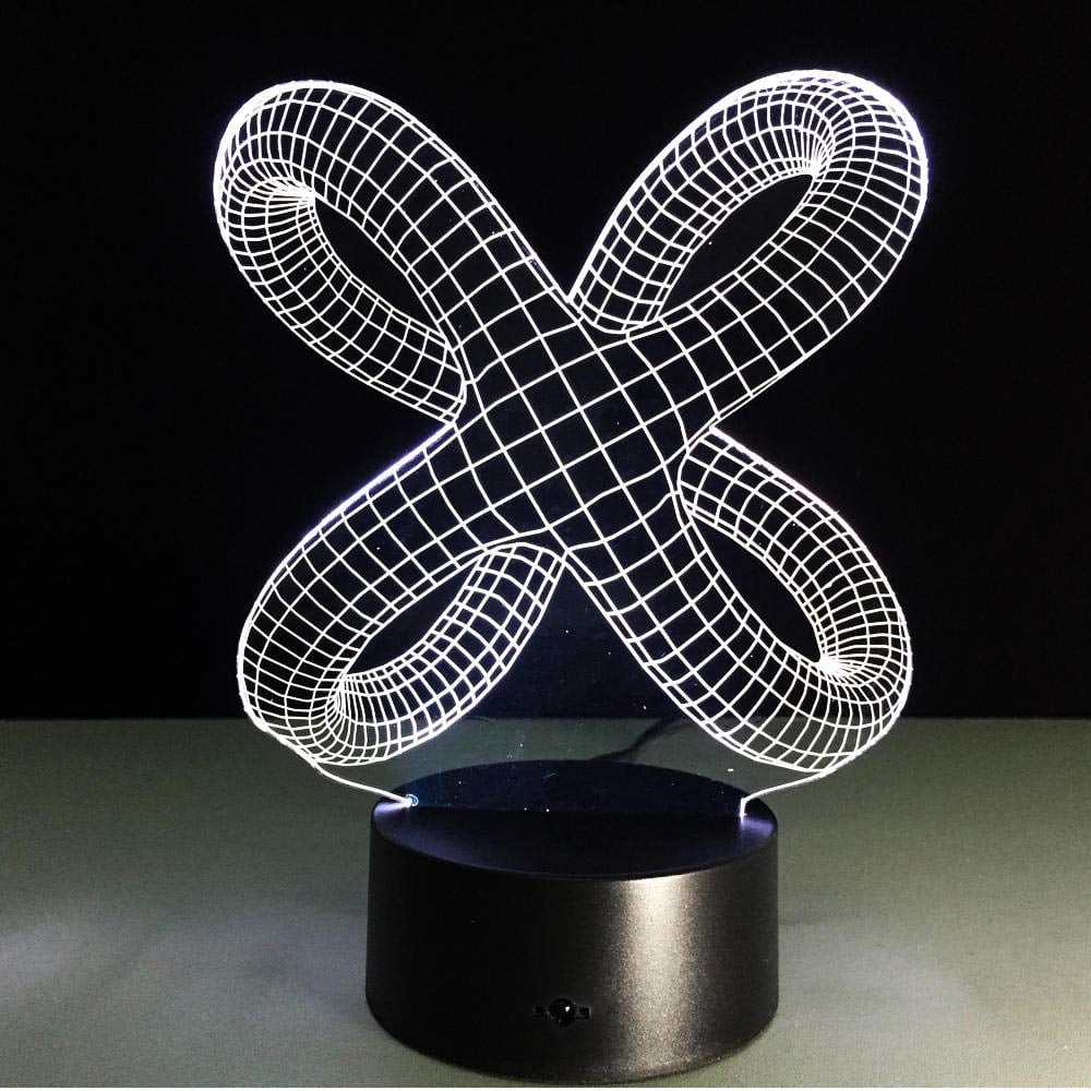 Night Light Art Knot 3D Illusion Lamp Led Night Light Abstract