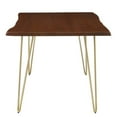 thumbnail image 3 of 60 Inch Dining Table, Walnut Gold, Wood, Rectangular, Kitchen Cafe Bistro Hospitality Restaurant, Modern Contemporary HB34383, 3 of 10