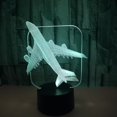 thumbnail image 3 of Luz de noche de avión 3D Prensa Lámpara de escritorio de avión a reacción Lámpara de ilusión LED Lámpara de noche Juguete genial, 3 of 5