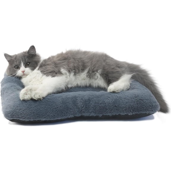 Washable Dog Crate Bed, Thick Soft Fluffy Anti‑Slip Anti‑Scratch Kennel Pad, Pet Sleeping Mat for Cats and Extra Small Dogs Indoor Use