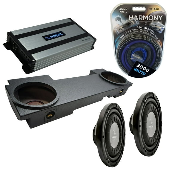 02-13 Chevy Silverado HD Crew Truck Harmony F124 Dual 12 Rhino Sub Box HA-A800.1